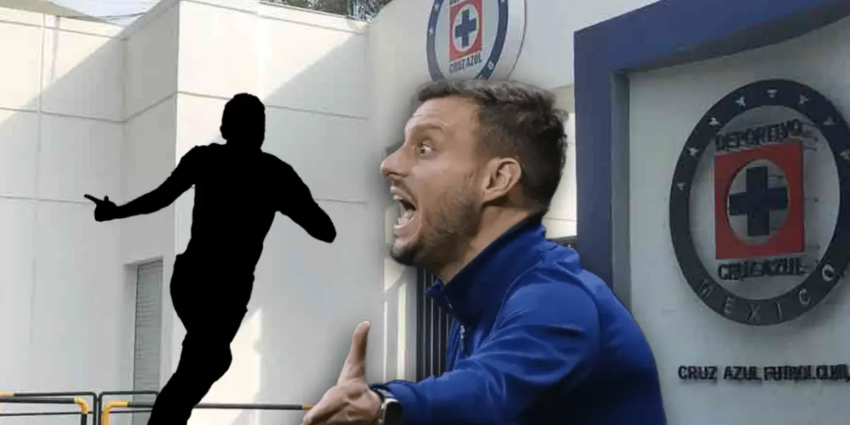 Martín Anselmi y silueta de jugador/Foto Fútbol Total.