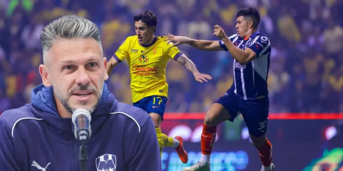 Martín Demichelis en el América vs Monterrey / FOTO X