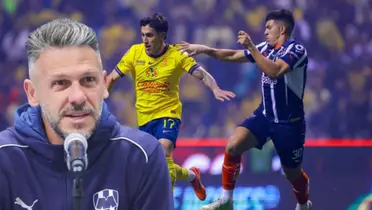 Martín Demichelis en el América vs Monterrey / FOTO X