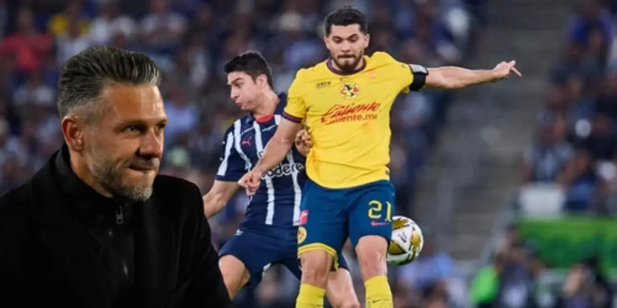 Martín Demichelis en el Monterrey vs América / FOTO FÚTBOL TOTAL