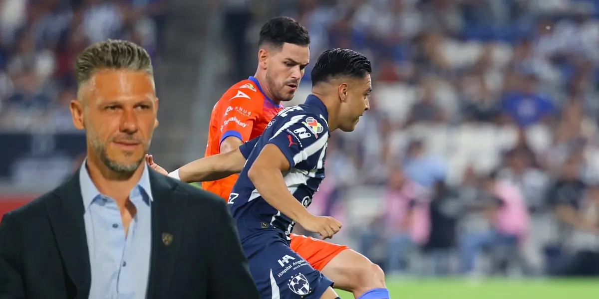 Martín Demichelis en el Monterrey vs Mazatlán / FOTO X