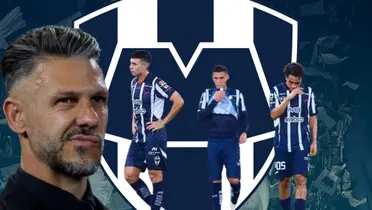 Martín Demichelis junto a futbolistas de Rayados / FOTO DIARIO OLÉ
