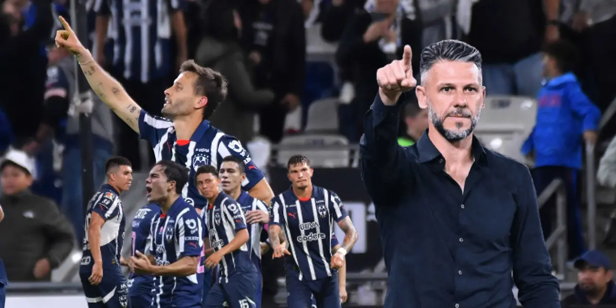 Martín Demichelis, Sergio Canales y jugadores de Monterrey/ Foto Diario Cambio 22.