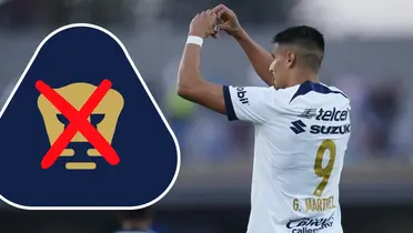 Martínez en partido con Pumas. Foto: El Universal