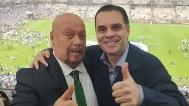 Martinoli y Bermúdez en palco. Foto: AS