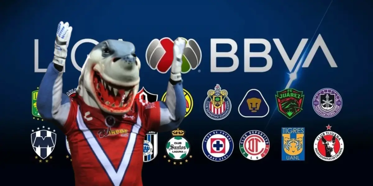 Mascota del Veracruz junto a clubes mexicanos / FOTO X