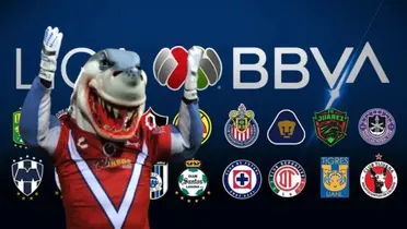 Mascota del Veracruz junto a clubes mexicanos / FOTO X