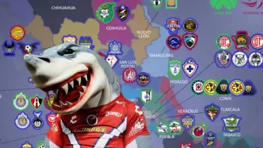 Mascota del Veracruz junto a equipos mexicanos / FOTO MEDIOTIEMPO
