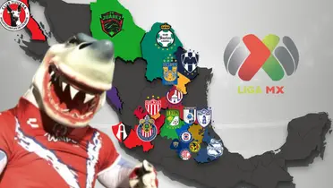 Mascota del Veracruz junto a equipos mexicanos / FOTO YAHOO NOTICIAS