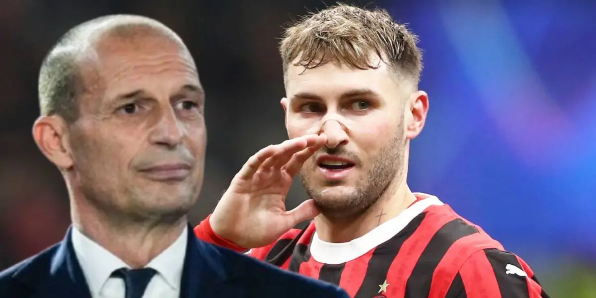 Massimiliano Allegri junto a Santiago Giménez / FOTO MARCA