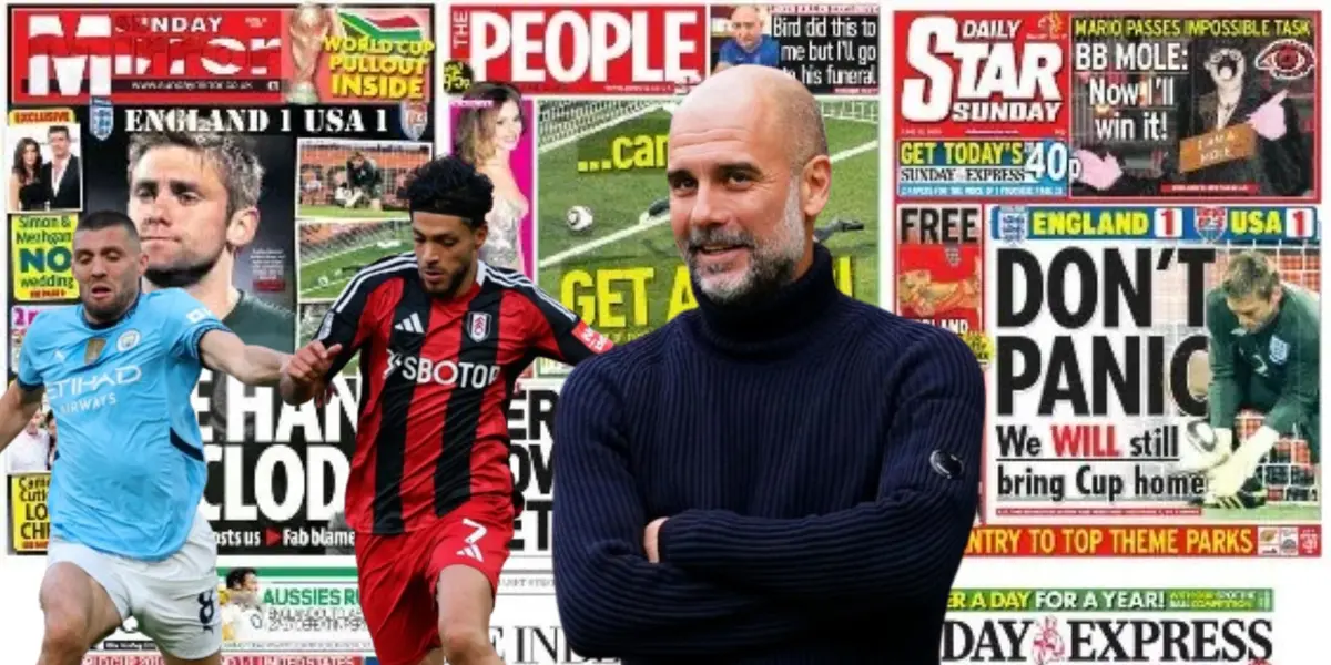 Mateo Kovacic junto a Raúl Jiménez y Pep Guardiola / FOTO ÁREA CHICA