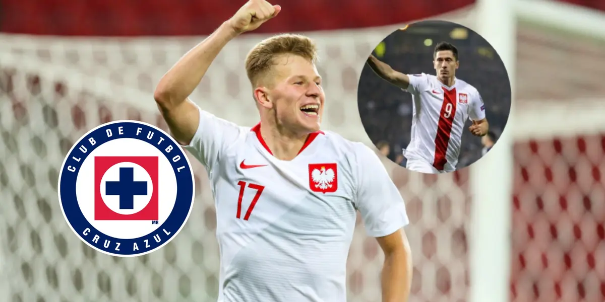 Mateusz Bogusz y Robert Lewandowski/Foto Transfermarkt.