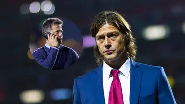 Matías Almeyda y José Antonio Noriega/ Foto TV Azteca.