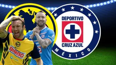 Matías Vuoso con el jersey del América y Cruz Azul / FOTO MEXSPORT
