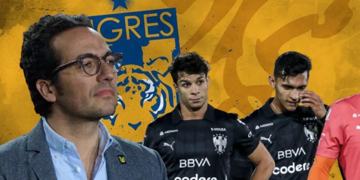 Mauricio Culebro junto a futbolistas de Rayados / FOTO MEDIOTIEMPO