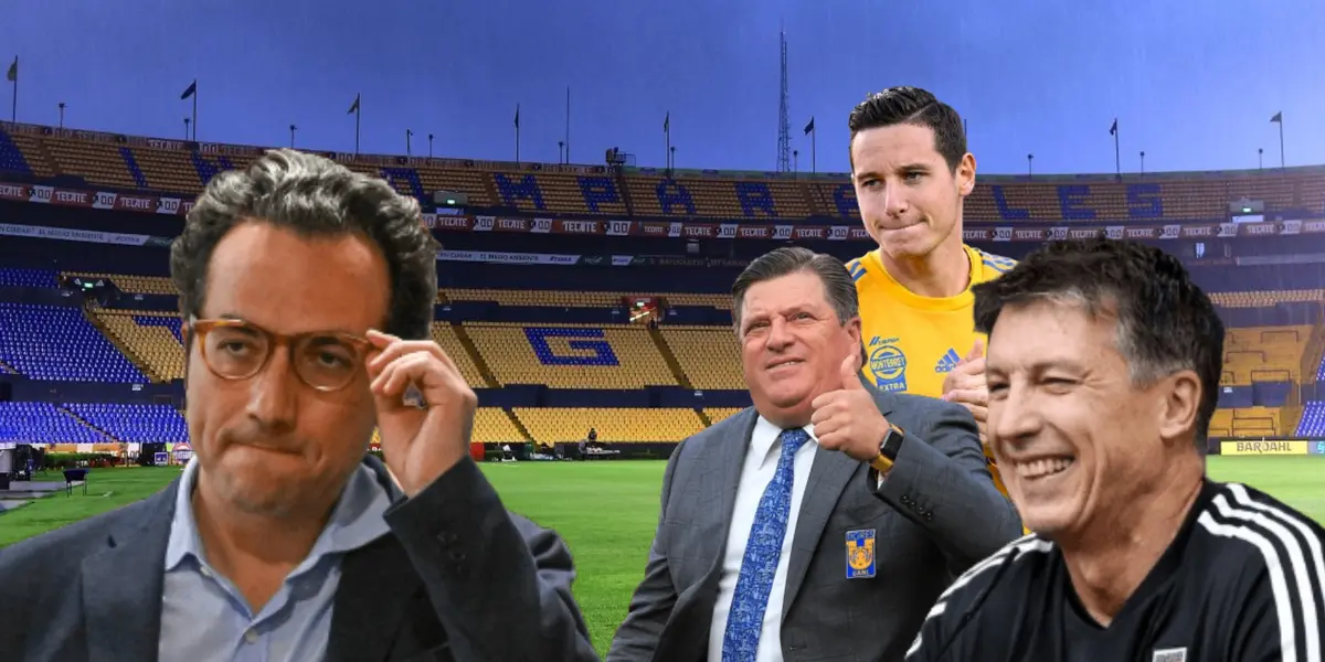 Mauricio Culebro, Robert Siboldi, Florian Thauvin y Miguel Herrera/ Foto ESPN.