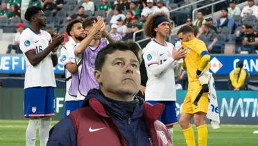 Mauricio Pochettino y jugadores de la Selección de Estados Unidos/ Foto CBS Sports.
