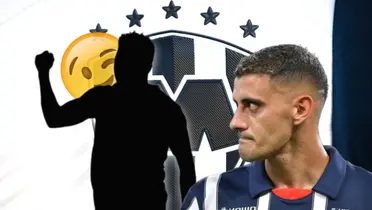 Miguel Borja en forma de silueta, Germán Berterame y emoji/Foto Rayados.