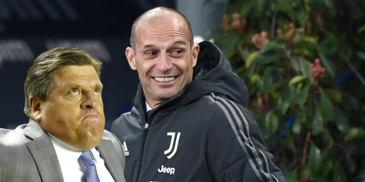 Miguel Herrera junto a Massimiliano Allegri / FOTO REFORMA