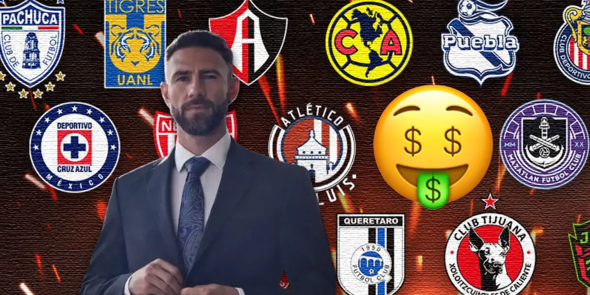 Miguel Layún de traje, equipos de la Liga MX y emoji/Foto Mediotiempo.