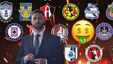 Miguel Layún de traje, equipos de la Liga MX y emoji/Foto Mediotiempo.