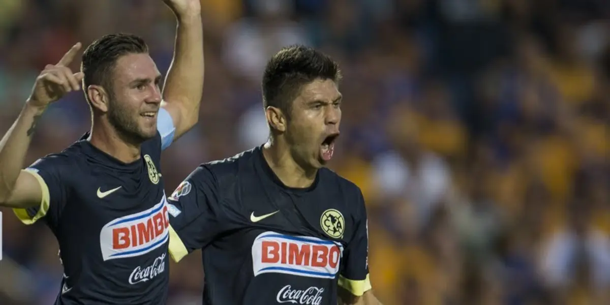Miguel Layún y Oribe Peralta festejando/Foto Telemundo.