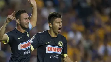 Miguel Layún y Oribe Peralta festejando/Foto Telemundo.
