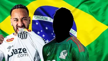 Neymar junto a futbolista incógnito del Tri / FOTO INSTAGRAM