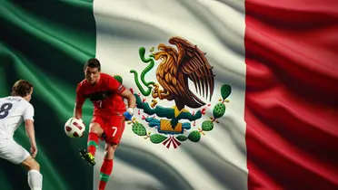 Noruega vs Portugal junto a la bandera de México / FOTO Reuters