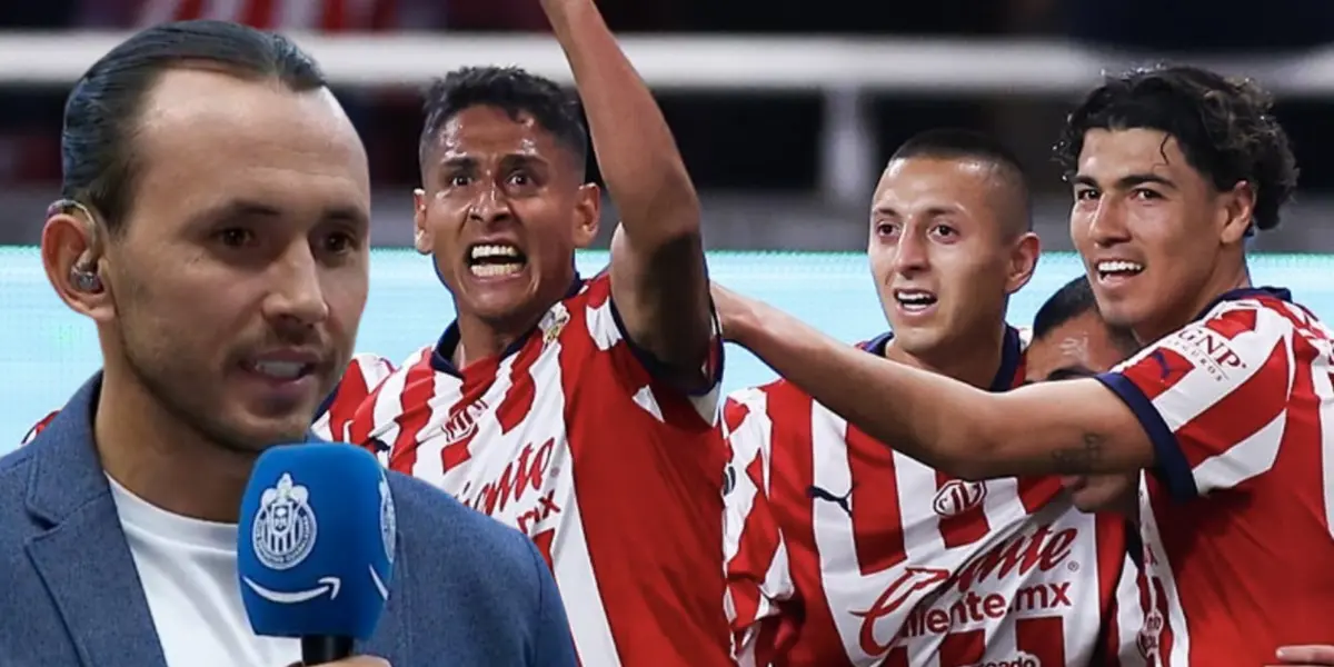Omar Arellano junto a futbolistas de Chivas / FOTO X