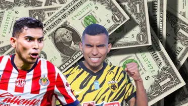 Orbelín Pineda con la playera de Chivas y con la del AEK de Atenas / FOTO INSTAGRAM