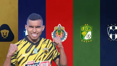 Orbelín Pineda junto a equipos de la Liga MX / FOTO EXCÉLSIOR