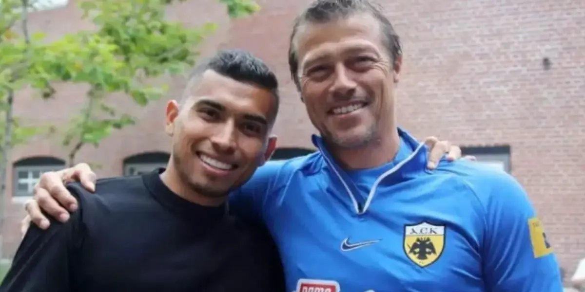 Orbelín Pineda-Matías Almeyda / Foto: AEK