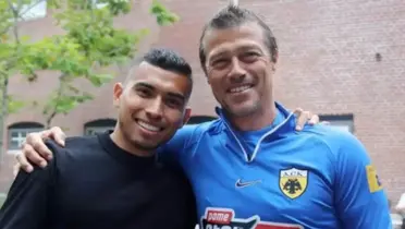 Orbelín Pineda-Matías Almeyda / Foto: AEK