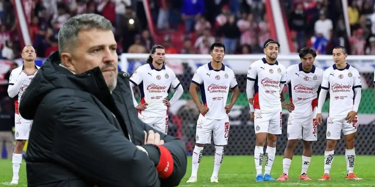 Òscar García Junyent en el Chivas vs Atlas / FOTO GOAL