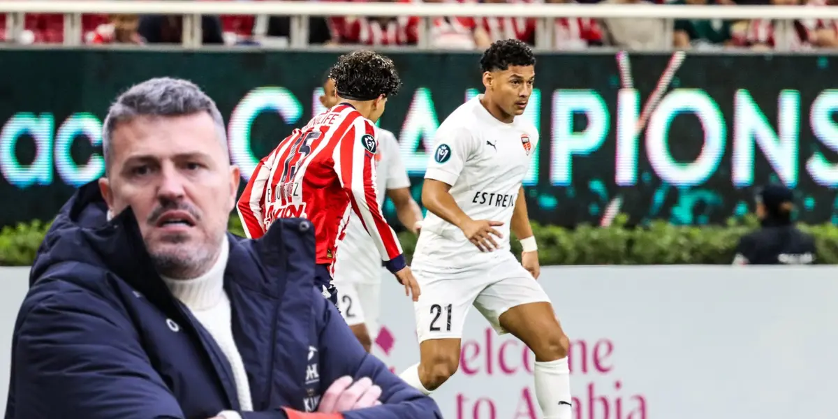 Òscar García Junyent en el Chivas vs Cibao / FOTO X