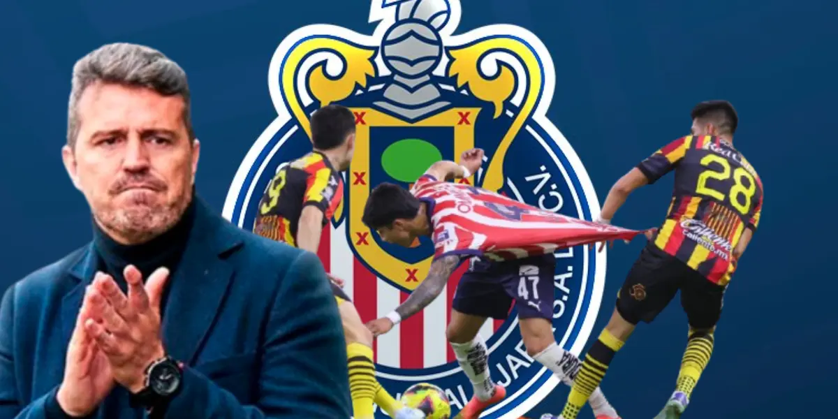 Òscar García Junyent junto al Chivas vs Leones Negros / FOTO X