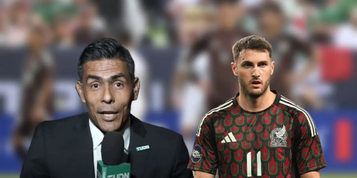 Oswaldo Sánchez con micrófono y Santiago Giménez/ Foto Deportes Digital MX.