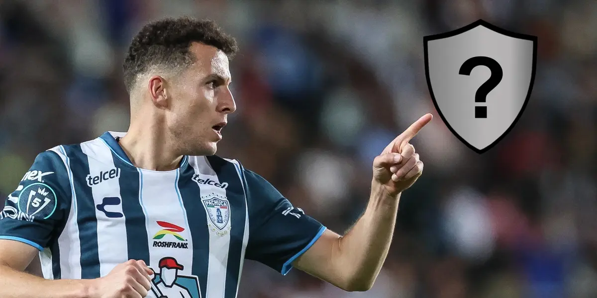 Oussama Idrissi señalando equipo sin escudo/ Foto Yahoo Noticias.