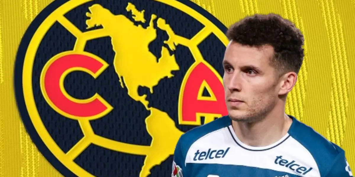 Oussama Idrissi y escudo del América/Foto Footy Headlines.