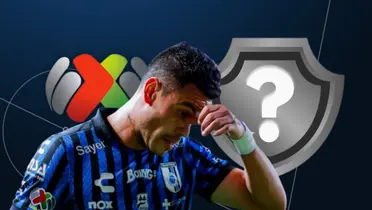 Pablo Barrera junto al escudo de la Liga MX / FOTO FUTBOL TOTAL