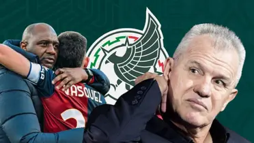 Patrick Vieira junto a Johan Vásquez y Javier Aguirre / FOTO AS MÉXICO