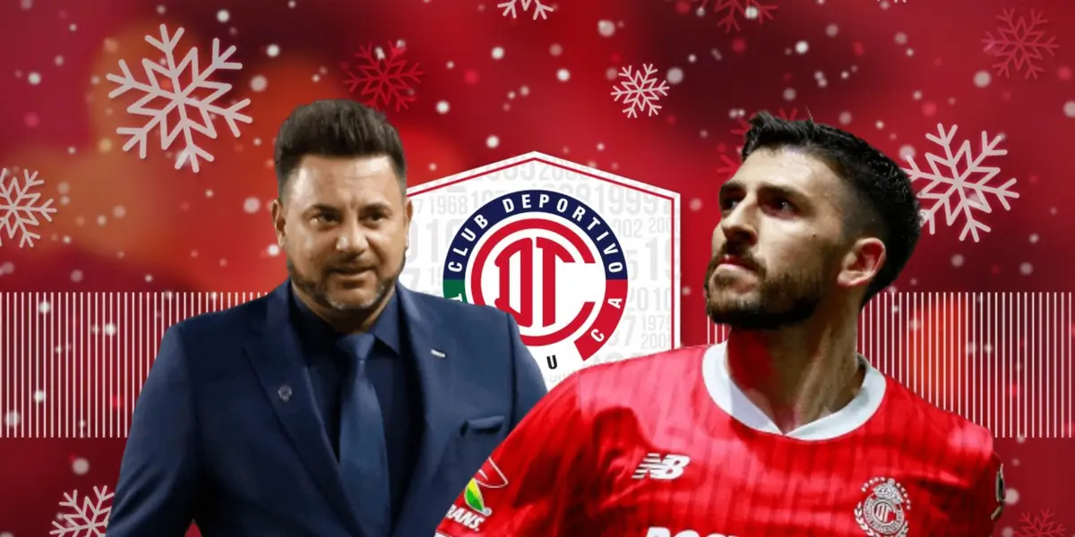 Paulinho y Antonio Mohamed con sonrisa/Foto Toluca.