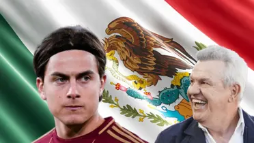 Paulo Dybala y Javier Aguirre/Foto AS.