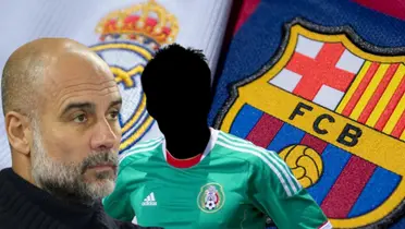 Pep Guardiola junto a futbolista incógnito del Tri / FOTO DIEZ