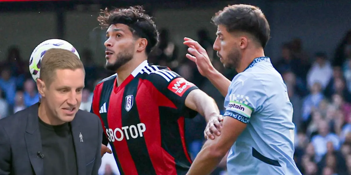 Periodista ingles reaccionando a la asistencia de Raúl Jiménez / FOTO X
