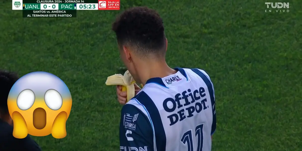 ¿Por qué Idrissi salió del campo a comerse un plátano? Pachuca y Tigres sorprendidos