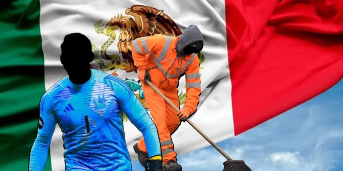 Portero incógnito del Tri junto a barrendero incógnito / FOTO GETTY IMAGES