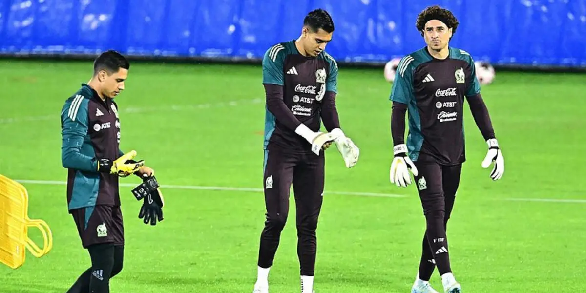 Porteros en entreno. Foto: MARCA