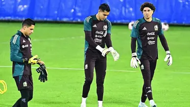 Porteros en entreno. Foto: MARCA